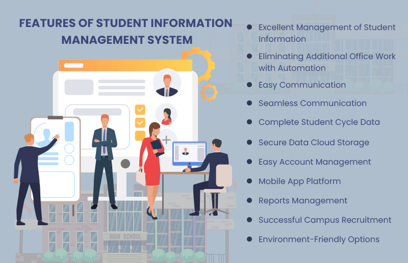 Features of Student Information Management System
